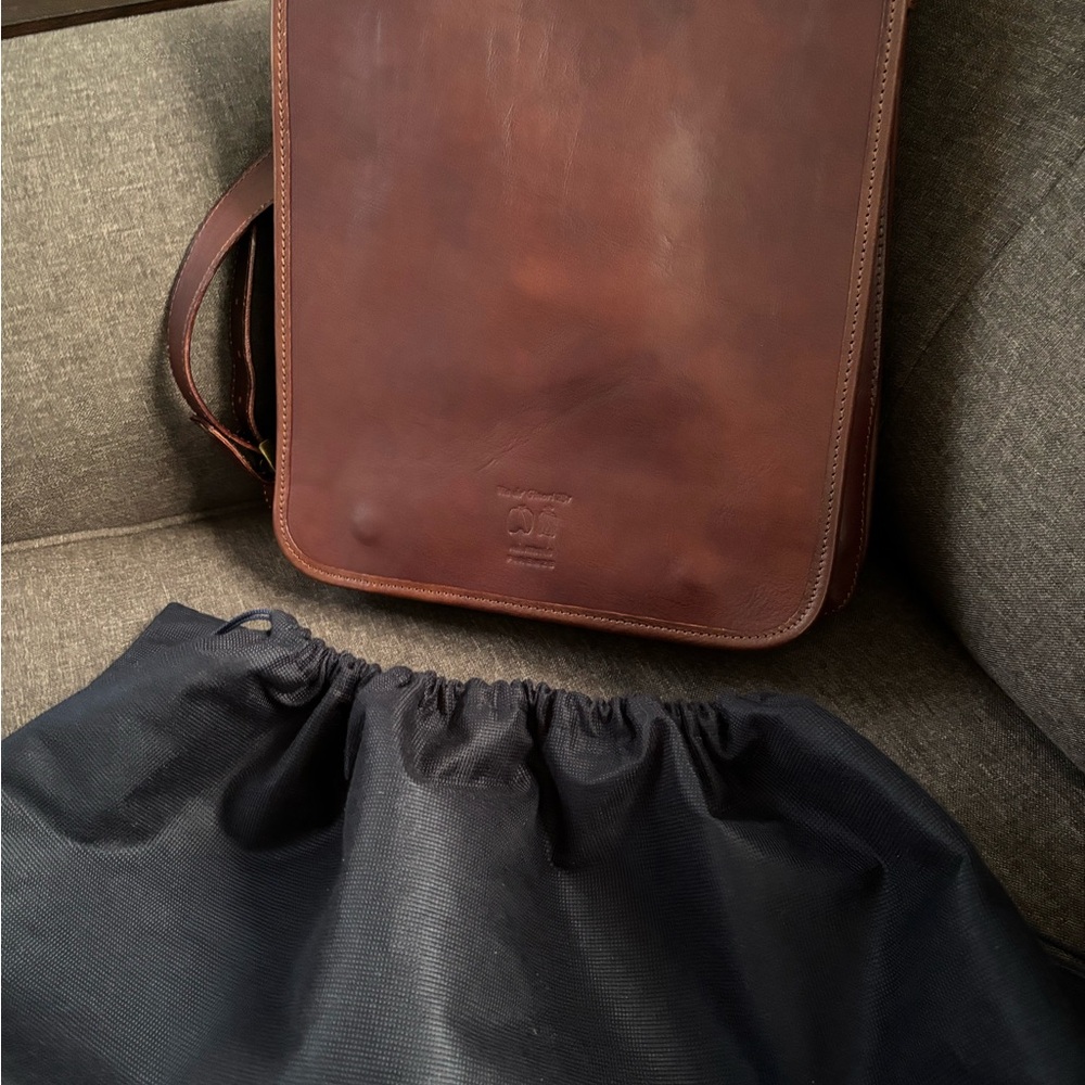 Brown Leather Women OR Men's Bag